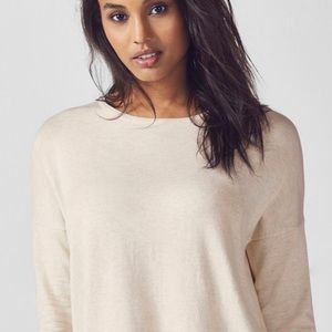Fabletics open-back sweater.